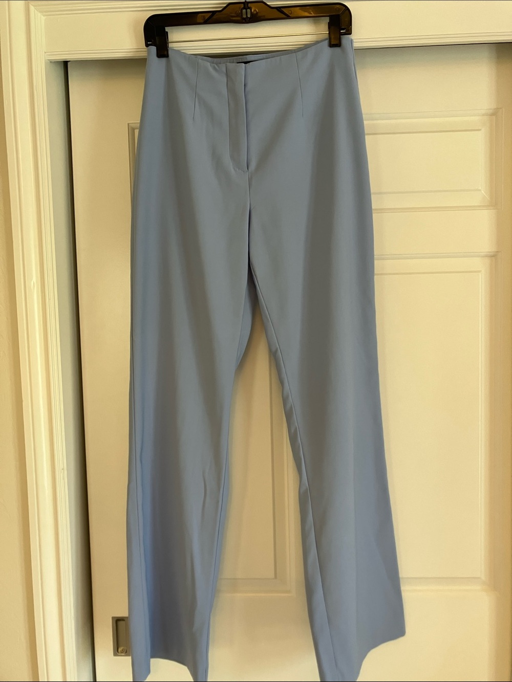 Abercrombie & Fitch Light Blue Wide-Leg Tailored Pants